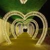 Luz LED Túnel del Tiempo de Amor Parque Celebridad de Internet Check-In Caja de Regalo Luz de Arco de Bienvenida Hermosa Iluminación de Presentación Paisaje Exterior