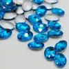 Case de Celular DIY Porta-Perfume Material de Strass Atacado Fundo Pontiagudo Irregular Strass de Cristal Oval Colorido