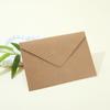 Fábrica em estoque envelope europeu de papel kraft retrô escuro de cor sólida transfronteiriça envelope pequeno liso impressão adicionar LOGOTIPO