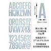Adesivos de Letras Areia Dourada 3 polegadas Brilhantes Decoração de Festa de Aniversário de Feriado DIY Impermeável Tamanho Grande Adesivos de Letras Areia Dourada