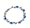 Pulseras de Tulipan Más Vendidas Transfronterizas, Pulseras de Diamantes y Piedras Preciosas Multicolor, Pulseras de Flores, Joyería de Lujo Ligero Fabricantes Venta al por Mayor