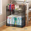 Estante de Almacenamiento Debajo del Escritorio, de Pie, Estante Móvil de Almacenamiento y Organización, Imprescindible para Dormitorios Estudiantiles, Estante de Almacenamiento por Capas para Libros y Snacks