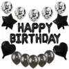 Venta Caliente Transfronteriza Traje de Cumpleaños Combinación de Globos de Película de Aluminio Color Oro Rosa Paquete de Pared de Fondo Decorativa para Fiesta de Un Año