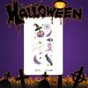 Pegatinas de tatuaje de Halloween fiesta niños dibujos animados divertido lindo calabaza bruja castillo fantasma telaraña impermeable duradero