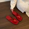 Chanclas de Playa para Mujer Verano Celebridad de Internet 2025 Moda Atuendo Casual Estilo Coreano Chanclas de Pinza Sandalias de Moda para Vacaciones