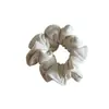 Goma para el pelo tipo scrunchie de color sólido estilo macarrón coreano, Suave y versátil, No daña el cabello, Alta elasticidad, Goma para coleta informal
