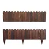 Valla de madera carbonizada anticorrosión, valla de jardín, valla sólida de madera para patio, barandilla exterior, partición de huerto