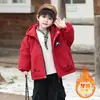 Ropa de Otoño e Invierno para Niños Parka Gruesa con Felpa 2026 Nueva Elegante Abrigo de Algodón de Invierno para Bebé Chaqueta Cálida con Capucha