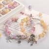 La primavera se acerca Jade Roto Sentido Gradiente Vidrio Vidrio Cuentas Redondas Hecho a Mano DIY Pulsera Collar Joyería para Orejas Cuentas