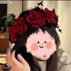 Mapache Flor Sangre Maldición Caña Espina Rosa Varita Mágica Palo Retorcido Hecho a Mano DIY Tela para Dar Forma a Espadas Anuncio Regalo