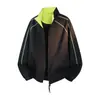 Chaqueta Personalizable con Logo y Cuello Alto, Unisex para Exteriores, Cortavientos e Impermeable, Color Sólido, Corte Holgado, Chaqueta de Primavera y Otoño para Hombre