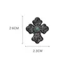 Adecuado para Zapatos Crocs DIY Accesorios de Hebilla de Flor Desmontable Decoraciones de Hebilla de Zapato Turquesa Retro Venta al por Mayor