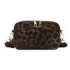 Bolso pequeño y popular de este año para mujer, bolso de mensajero de diseño retro nuevo de primavera 2025, bolso cuadrado pequeño con estampado de leopardo para mujer