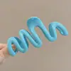 Pinza Geométrica Simple para el Cabello, Pinza de Moda para la Parte Trasera de la Cabeza, Pinza Femenina de Color Café, Accesorio para el Cabello de Pinza de Tiburón de Alta Gama y Exquisito