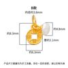 Plata de Ley S925 Chapada en Oro Estilo Chino Lingote Atractor de Riqueza Moneda de Cobre Perla Colgante Accesorio para Pulsera DIY