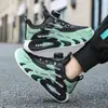Zapatos para Niños 2025 Otoño e Invierno Nuevos de Piel y Malla Transpirables para Niños Medianos y Grandes con Hebilla Giratoria Antideslizantes Deportivos para Correr