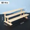 Suporte de Mesa de Madeira Maciça Multicamadas para Bonecas Prateleira de Armazenamento de Caixas Surpresa Estrutura de Exibição de Brinquedos Escalonada Retrô de Madeira com Tapete de Bolhas