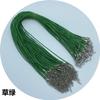 2.0/1.5mm Fabricantes coreanos de cordón de cera al por mayor collar de joyería de cordón de cera coreano negro con colgante de cuerda con cadena