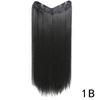 Peluca de Cabello Liso Largo para Mujer, Postizo Invisible Sin Costuras de Una Pieza, Extensión de Cabello Realista, Postizo en Forma de U, Flequillo Lateral