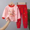 Conjunto de Roupa Íntima de Algodão Infantil para Outono, Tops Térmicos e Calças para Bebê, Roupas Quentes para Meninos, Roupas para Meninas, Roupas Infantis Feitas de Algodão Puro