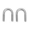 Abrazadera de tubo de acero inoxidable 304 con perno en U Jin Chao, abrazadera de tubo con hebilla de fijación, compatible con M6M8M10M12