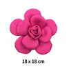 Broche Grande Flor de Camélia Tridimensional Estilo Europeu e Americano Acessórios para Bolsa Vestido Roupas Estilo Chanel Moda Praia Acessórios de Casamento