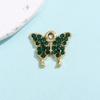 Pingente Colorido de Borboleta Acessórios Estilo Europeu e Americano Pingente Pequeno de Diamantes Completos Acessórios de Liga Colar DIY Pulseira Brincos