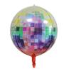 Globo de aluminio láser transfronterizo 10/15/22 pulgadas disco al por mayor diseño de cumpleaños Diseño de Barra de Globos 4D