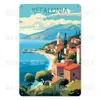 Putian Estilo Americano Metal Parede Pendurado Pintura de Paisagem Decoração de Parede Enfeites de Parede Pendurados Decoração de Parede de Casa Colorido Venda Direta