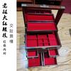 Lao Da Hong Sour Bough Cake Jewelry Box Redwood Caixa de armazenamento de joias para meninas Flor rica presente de aniversário