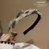 Estilo Coreano Luxo Leve Strass Fina Tiara Presilha de Cabelo Feminina Dentes Antiderrapante Simples 2026 Nova Celebridade da Internet Elástico de Cabelo Presilha de Cabelo Acessórios de Cabelo