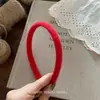 Celebridade da Internet Coreana Ins Girl Faixa de Cabeça de Lã Simples para Cabelo Cor Quente Grampo de Cabelo Acessório de Cabelo Fresco Acessório de Cabeça