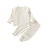 Conjunto de Roupa Íntima para Bebê Primavera Fina Algodão Puro Body para Recém-Nascido Conjunto de Bebê Roupa de Casa Roupa para Ar Condicionado