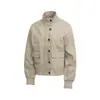 Chamarra de trabajo estilo americano con múltiples bolsillos, 100% algodón, nueva colección otoño/invierno, diseño de cuello alto con adornos de botones, chamarra casual moderna y versátil