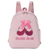 Mochila de Dança Infantil, Armazenamento de Grande Capacidade, Bolsa de Ombro Impermeável para Meninas, Adequada para Aulas de Treinamento, Personalizável com Logotipo Impresso, Leve