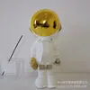 Venta Caliente Lujo Ligero Chapado en Oro Astronauta Adornos de Pie Creativo Astronauta Decoración de Sala de Estar Moderno Simple Entrada TV