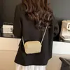 Mini Bolso Tejido a Mano de Verano para Mujer 2025 Nuevo de Moda Pequeño Fresco Estilo Pastoral Bolso Cruzado de Paja Bolso Cuadrado Pequeño