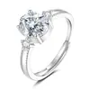 Anillo de Moda Nuevo 2026 con Forma de Huevo en Plata Pura para Mujer, Anillos de Pareja de Alta Gama de Moda, Fabricante de Joyería de Lujo Ligero