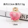 Pinzas para el pelo serie de frutas estilo coreano para mujer, diseño único, lindas mini pinzas de garra para peinados de coronilla alta lateral, accesorios para el cabello