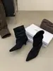 Botines de Caña Media con Tacón Medio y Punta Fina, Tallas 35-40, Otoño 2026