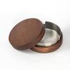 Cenicero de Madera de Acacia con Tapa Anti-Ceniza Volátil Hogar Madera Lujo Ligero Oficina Cenicero Grande Premium Comercial