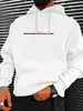 Suéter com Capuz da Moda Masculino para Primavera e Outono, Moletom de Inverno, Jaqueta Moletom Casual Solta com Bolso