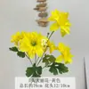 Casamento 5 Cabeças Dália Flor Artificial Peônia Salão de Casamento Guia de Caminho Palco T Buquê Falso Casamento ao Ar Livre Arranjo de Flores Decoração