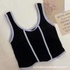 Otoño e Invierno Sin Costuras Antideslizante Tirantes de Hombro Ancho Chaleco Ropa Exterior para Mujer Tirantes Copa Fija Integrada Sin Tirantes Espalda Hermosa Ropa Interior Deportiva