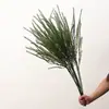 Plantas Verdes Simuladas Grama Rápida Micro Paisagem Paisagismo Plantas de Grama Selvagem Estilo Natural Decoração Suave para Casa Arranjo de Flores Grama Aquática Artificial