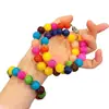 Pulsera collar de cuarzo de verano colorido happy dopamine