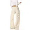 Jeans retro americanos con diseño de hebilla de metal para mujer, nuevo estilo callejero de otoño, pantalones sueltos y casuales de longitud hasta el suelo