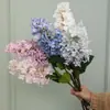 Hortensia de pagoda de una rama nórdica flor artificial decoración de lugar de boda en casa accesorios de fotografía flor falsa de hortensia