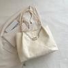 Bolsa feminina da moda, bolsa de ombro para deslocamento, bolsa de grande capacidade, novo estilo, bolsa simples de primavera, 2024