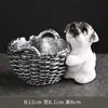 Personalidade Criativa Pet Fofo Casa Sala de Estar Escritório Casal de Cachorros Fofos Cinzeiro Presente de Aniversário para Namorado